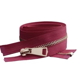 30/40/50/60/70/80cm 5# Colorful High Quality Open-End Auto-Lock Gold Metal Zipper Diy Handcraft For Clothing Garment Pocket