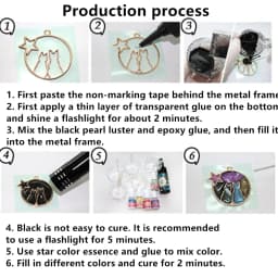 5pcs Cat Border Mold Resin Molds Silicone Geometric Hollow Metal Frame Bezel Epoxy Resin Molds Pendant For DIY Jewelry Making