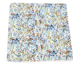 New Floral Pocket Square Gift Set Handkerchief 100% Cotton Hankie Printing Women&Men Casual Party Gift Tuxedo Bow Tie Accessory
