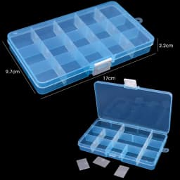 4 Sizes Jewelry Box Organizer Storage Container Plastic Organizer Box with Adjustable Dividers for Beads Art DIY Crafts