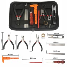 Jewelry Making DIY Tool Sets Repair Accessories With Pliers Beading Needle Scissors Vernier Caliper Elastic Thread Copper Wire
