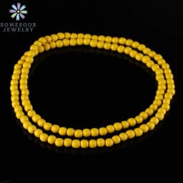 SOMESOOR 8mm Round Beads String Necklace 45cm Length Colorful Chain DIY Handmade Dangle Accessories Jewelry For Man Women Gifts