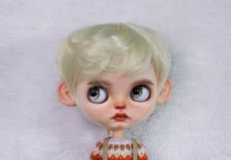 Blythe Doll Eulation Hair Fits BJD Doll 1/6 Fashionably Sunny Handsome Micro Roll Easy Lamp High Temperature Silk Wigs Dark Lila
