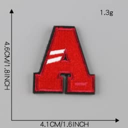 A-Z Letter Patches on Clothes magic paste Patch Military Biker Embroidery Clothing Sticker Applique 26pc Alphabet Diy Logo Brand