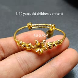 20 Styles Dubai Gold Color Baby Bangles For Kids Baby Promotion Sale Child Birthday Gifts Children'S Bracelets