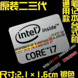 Original Core i7 3 4 5 6 7 8 9 10th Generation Laptop Desktop CPU Label Sticker
