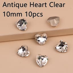Different Shapes Super Clear 10PCS Rhinestones Glass DIY Accessories Crafts Crystal Jewels Beads For Nail Art Garment Decoration