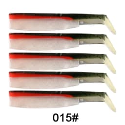 FTK Soft Black Minnow Head 5g 12g 25g Soft Lure Jig Bait Bass Pike Fishing Silicone Baits Crank Hook Jigging Bass Zander