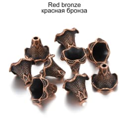 2 Pcs/set Gold Alloy Hollow Flower Beads Caps End Cap Connectors For Necklace Earrings DIY Jewelry Making Components Supplies