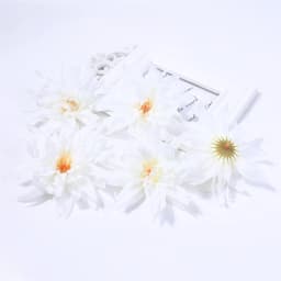 5PCS Dahlia Artificial Silk Flower Heads Decorative Scrapbooking For Home Wedding Artificial Flowers Decoration Fake Flower Wall