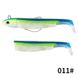 FTK Soft Black Minnow Head 5g 12g 25g Soft Lure Jig Bait Bass Pike Fishing Silicone Baits Crank Hook Jigging Bass Zander