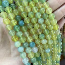 4 6 8 10 MM Natural Colorful Agates Round Loose Stone Beads For Jewelry Making Charm Diy Bracelet Necklace Earrings Material