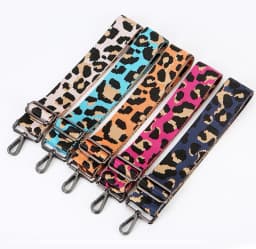 Leopard Bag Strap Handbag Belt Wide Shoulder Bag Strap Replacement Strap Accessory Bag Part Adjustable Belt For Bag 130cm