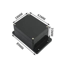 Black and white outdoor waterproof box Plastic box Electronic engineering box instrument waterproof junction box shell