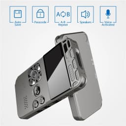 Digital Voice Recorder Voice Activated Mp3 player 32GB Music Player Card One-button Record Noise Reduction Dictaphone V35