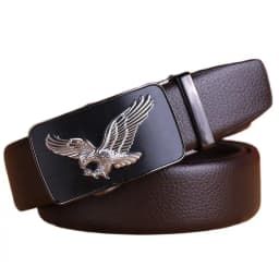 business mens belts luxury 2020 strap formal cinto eagle 180 automatic buckle big size 140 cm 150 160 girdle 170 fiber leather