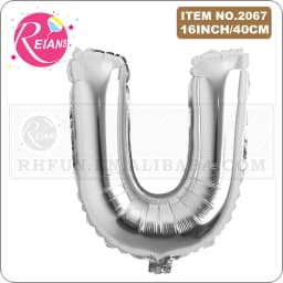 16 Inch Silver Alphabet Number Letters Balloons Birthday Party Decorations Kids Foil Balloon New Year Party Wedding Decoration