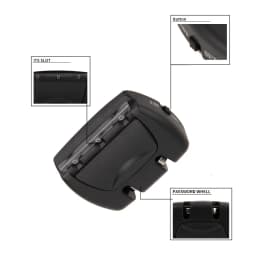 3 Digit Combination Suitcase Padlock Reset Luggage Lock Suitcase Accessories Digital Password Luggage Decoration Accessories