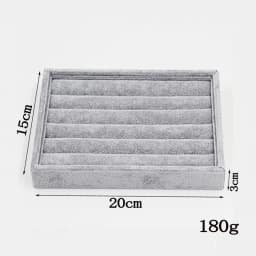 Handmade DIY Jewelry Box Drawer Storage Organizer Gray Soft Velvet Jewellery Earring Necklace Pendant Bracelet Tray 9 Options