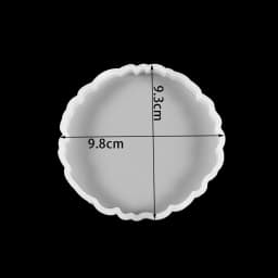 Fluid Irregular Round Petri Dish Silicone Mold Round Coaster Making Epoxy Resin Art Supplies For Making Coaster Epoxy Resin Mold