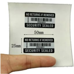 100PCS No RETURNS IF REMOVED Tamper Proof Warranty Void Label Sticker 2" x 1“ Security Warranty sticker