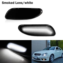 2pcs For Mercedes W203 C-Class C CLASS C230 C240 C280 C32 AMG C320 C350 Sedan Front Side Marker Parking Lights/Turn Signal Light