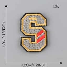 A-Z Letter Patches on Clothes magic paste Patch Military Biker Embroidery Clothing Sticker Applique 26pc Alphabet Diy Logo Brand