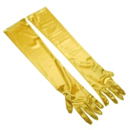 Women Long Section Imitate Satin Banquet Dance Dinner Show Cosplay Retro Style Soft Elasticity Solid Sexy Etiquette Gloves