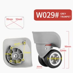 Luggage Wheel Replacement Wheels Suitcase Accessories Universal Casters Rolling Luggage Suitcase Wheeled Accessories Bags Caster