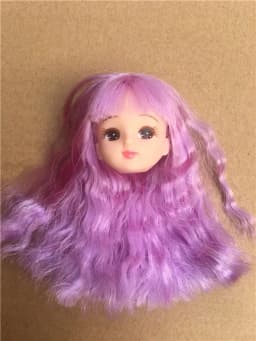 Licca Doll Head Princess DIY Toy Rare Collection Long Hair Doll Parts 1/6 Princess Doll Accessories Colorful Hair Doll Heads