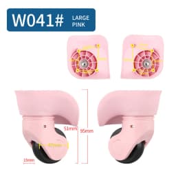 Universal Wheel Luggage Makeup Suitcase Accessories In Wheels Trolley Fashion Suitcase Accessory Rolling Wheels Repair Casters