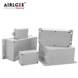 Wall Mounted Outdoor Gray Plastic Enclosures Custom IP65 ABS Waterproof Electrical Junction Box Eith Ear Electrical Project Box
