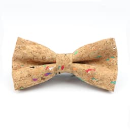New Floral Cork Wood Bow Ties For Men Women Childern Wedding Casual Party Gift Fashion Novelty Handmade Solid Bowtie Accessories