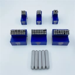 2mm 2.5mm 3mm Letter number Punch Set alloy steel metal letter punch stamping set 27pcs