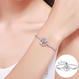 Bamoer Genuine 925 Sterling Silver Evil Eye Bracelet Turkish Blue Tennis Chain Guardian Original for Women Pure Fine Jewelry