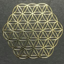 Flower of Life Metal Patch Phone Case Back Sticker Pyramid Model Decoration Sticker