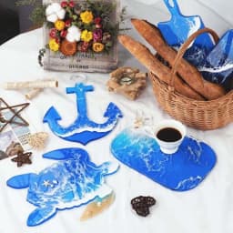 Silicone Round Tray Fruit Plate Mold Handcrafted Mirror Resin Mold Crystal Table Plate Decoration Silicone Mold For Resin