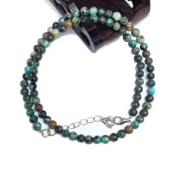 Ladies Natural Labradorite Tiger Eye Stone Agate 4mm Beads Necklace Collier Femme Choker Wedding Bridal Jewelry Party Gifts