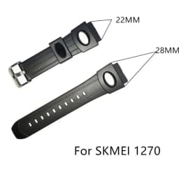 Adjustable Replacement Watch Strap Band Silicone Rubber Plastic Watchbands For SKMEI 1251 1025 1155 Sports Watches Accessories