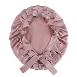 SuyaDream 100% Mulberry Silk Sleep Cap for Women Hair Care Natural 19 Momme Silk Night Bonnet with Adjustable Ribbons