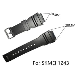 Adjustable Replacement Watch Strap Band Silicone Rubber Plastic Watchbands For SKMEI 1251 1025 1155 Sports Watches Accessories