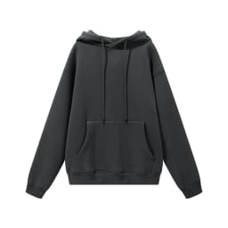 ZODF New Winter Men Basic Thick Fleece 345gsm Hoodies Casual Loose Hip Hop Unisex Hooded Sweatshirt Pullovers Tracksuits HY0010
