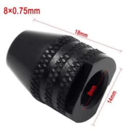 0.3-3.2mm Mini Multi Keyless Drill Chuck M7 M8X0.75 Quick Change Three-Jaw Drill Chuck For Rotary Tools Mini Drill For Dremel