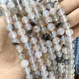 4 6 8 10 MM Natural Colorful Agates Round Loose Stone Beads For Jewelry Making Charm Diy Bracelet Necklace Earrings Material