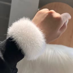 2026 New Style mink Fur Cuff Arm Warmer Lady Bracelet Real Fur Wristband Glove High Quality Fox fur Cuffs Hot Sale Wrist Warmer