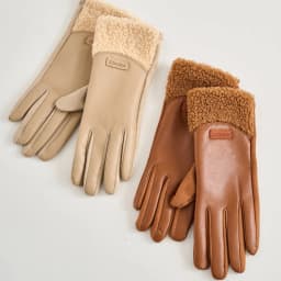 Winter Thickened Fleece Lined PU Leather Suede Gloves Women Outdoor Cycling Drive Windproof Touch Screen Keep Warm Gloves