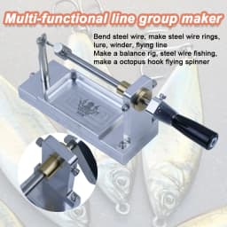 Wire Bending Steel Wire Bending Machine&Coiling Tool – Slow Pitch Jig Fly Tying Bait Making and Reel Winding All-in-One Kit