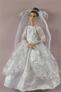 1 Set Doll Clothes 1:6 Scale Dress Outfit for 11.5 Inch 30cm Doll Many Style for Choice Gifts for Girls Doll Accessories #8
