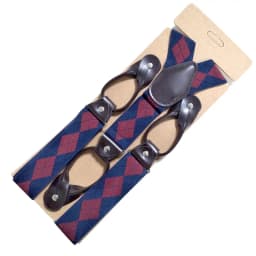 35mm Width Suspenders for Men Dark Brown Leather Button Elastic Y Back Male Fashion Suspenders Pant Braces Jock Strap Men