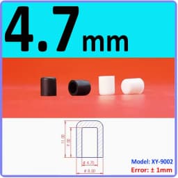 3mm-60.5mm Black/White Silicon Rubber Caps Blanking End Cover Protectors For Round Pipe/Furniture
